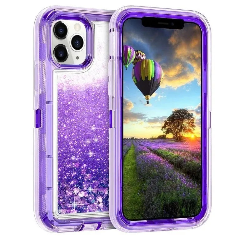 For Apple iPhone 13 Pro (6.1") Drift-Sand Defender Design Case Purple
