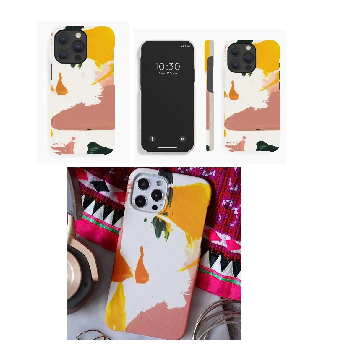 For Apple iPhone 13 Pro Max Plant Based Color Splash Case