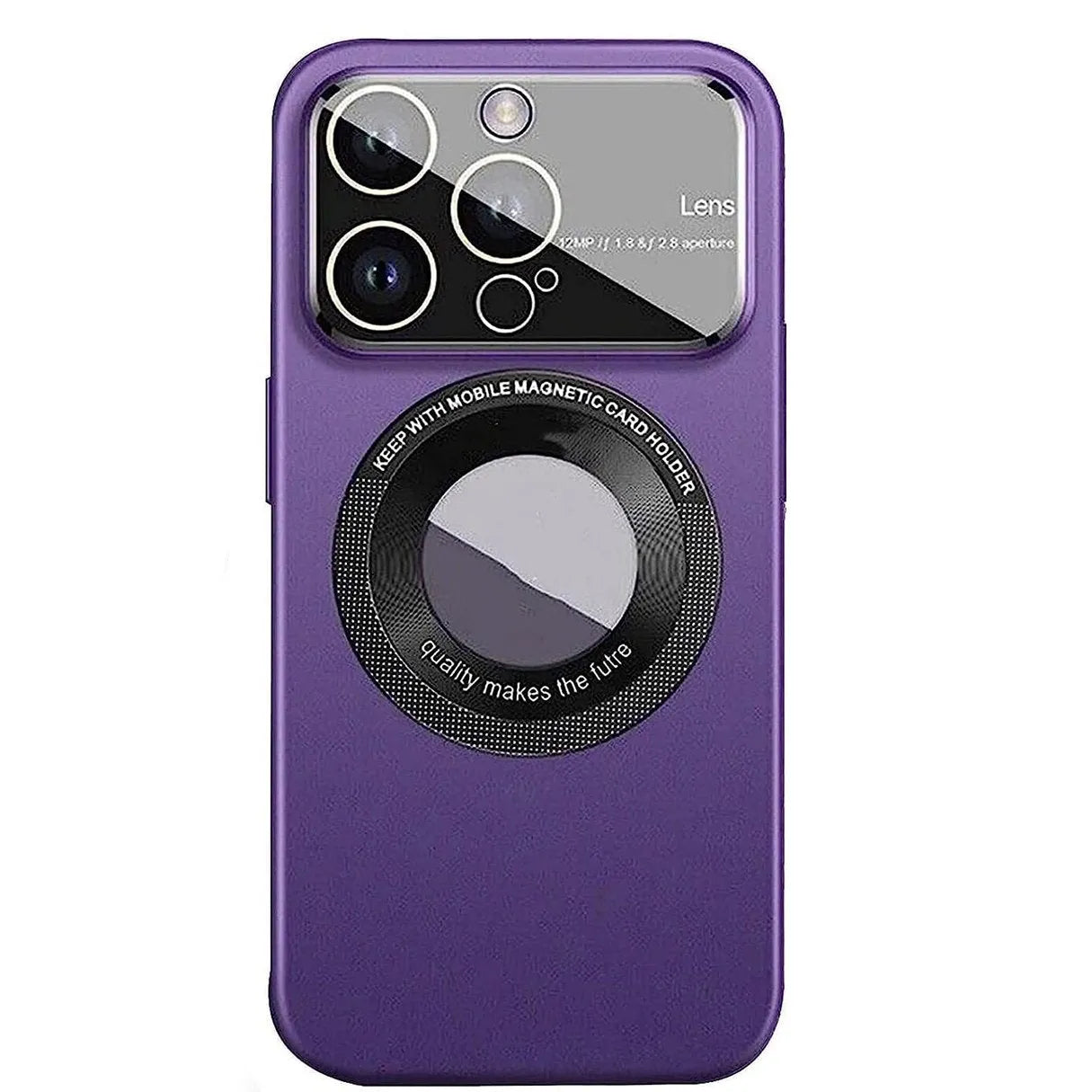 For Apple iPhone 13 YCADEN Lens Protection Magsafe Case Purple
