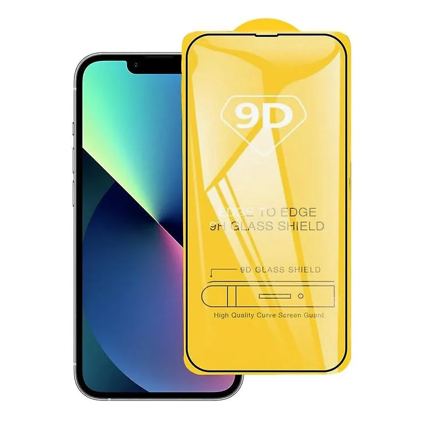 For Apple iPhone 14 Full Coverage 9D Tempered Glass