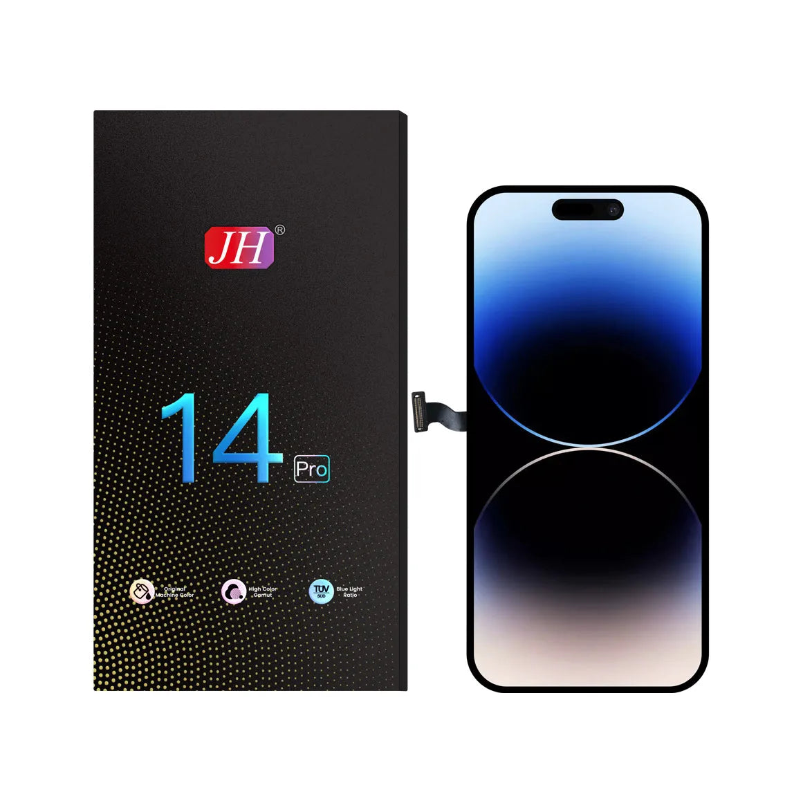 For Apple iPhone 14 Pro LCD Screen Replacement JH FHD - Black