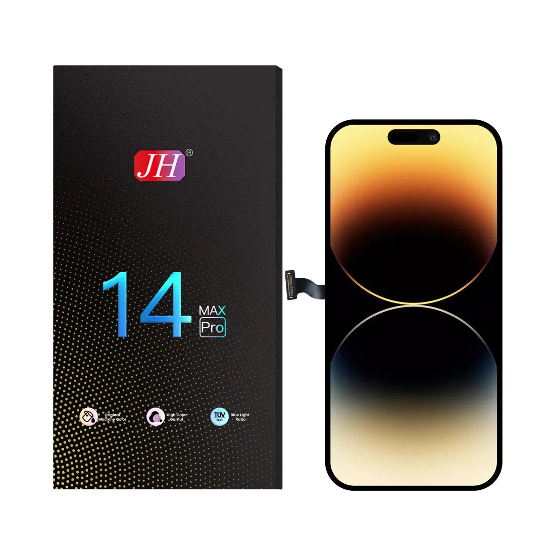 For Apple iPhone 14 Pro Max LCD Screen Replacement JH FHD - Black