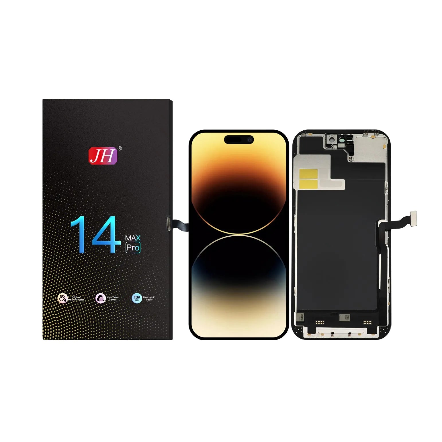 For Apple iPhone 14 Pro Max LCD Screen Replacement JH FHD - Black