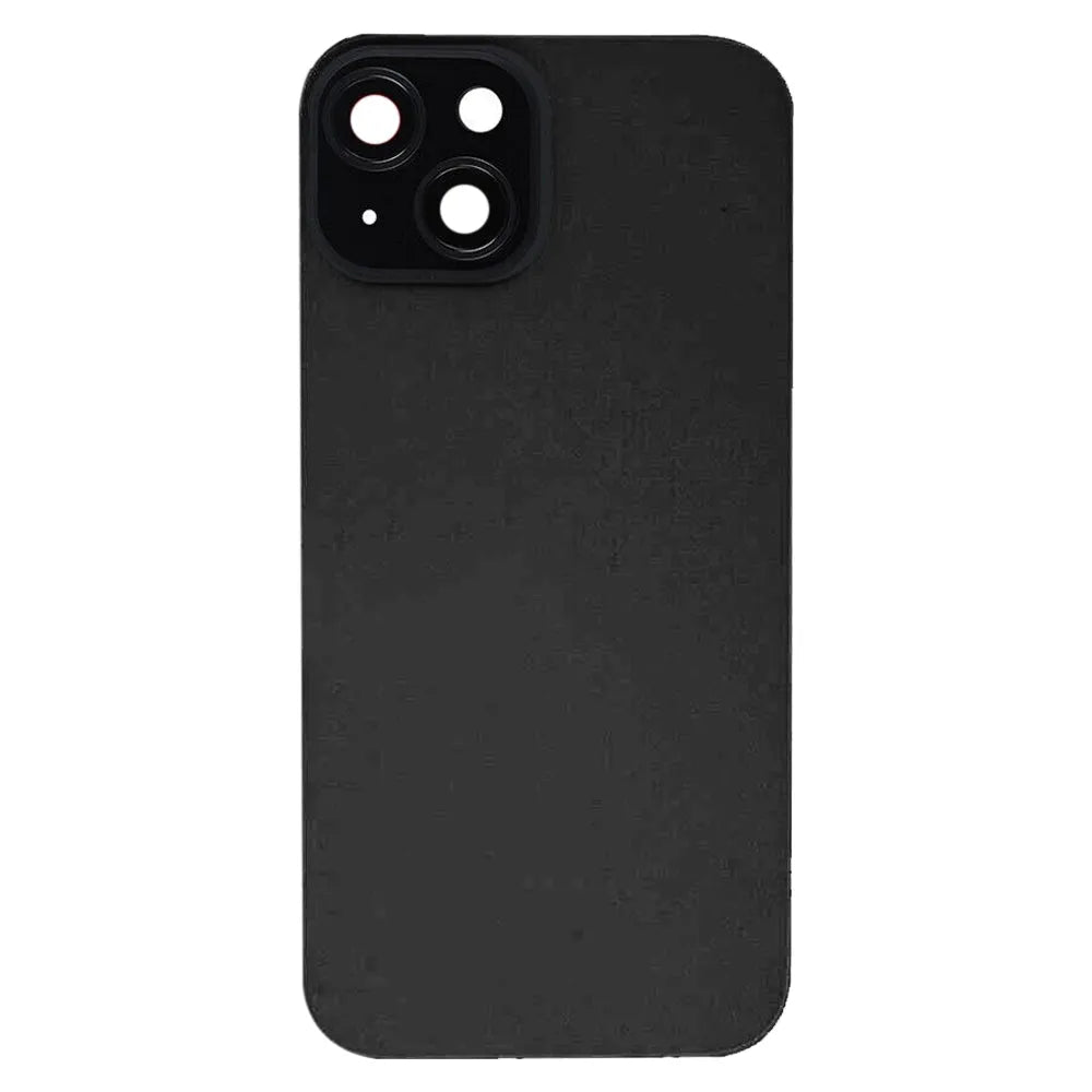 For Apple iPhone 15 Battery Cover Replacement Back With Flash Bracket & Wireless Charging Module – Black
