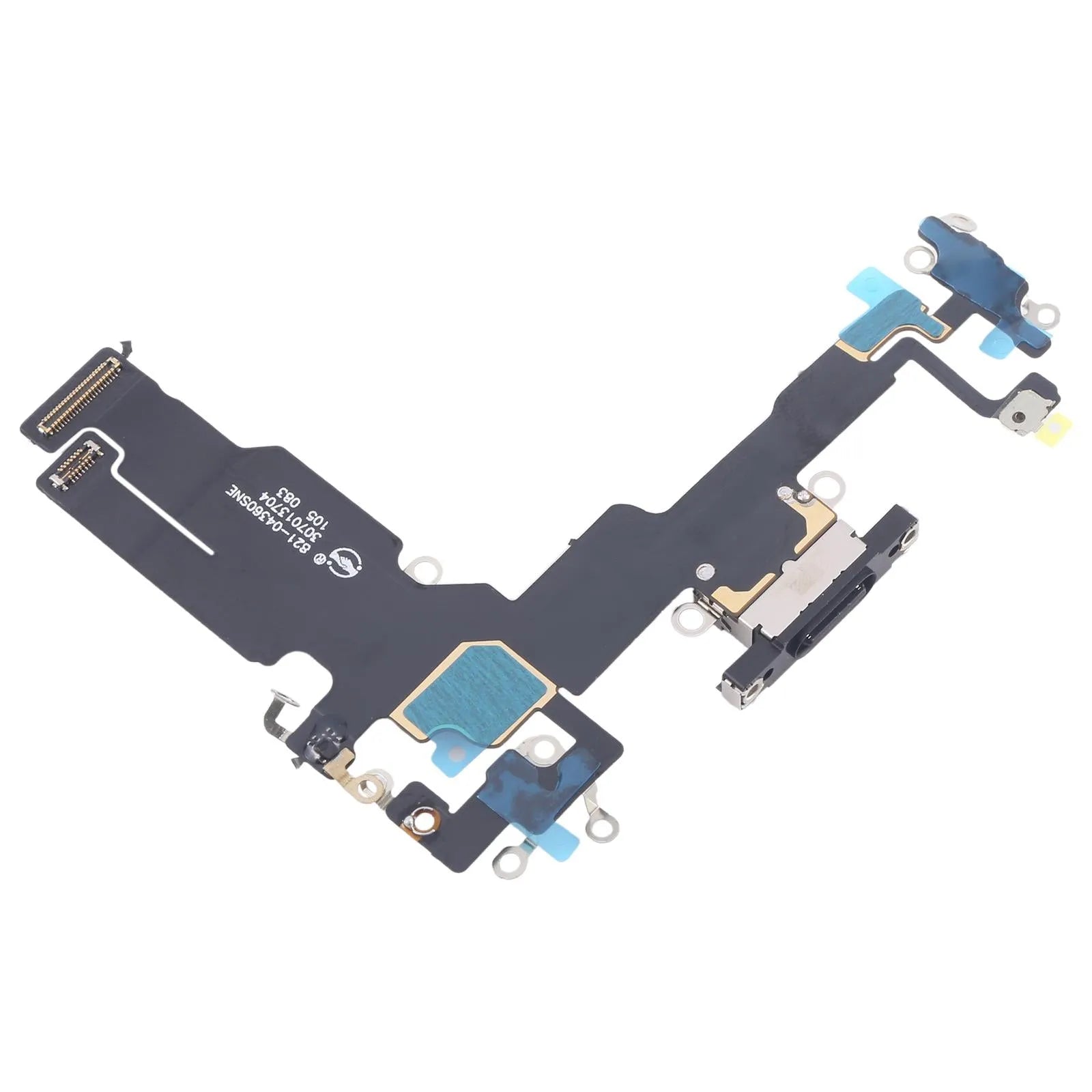 For Apple iPhone 15 Charging Port Flex Cable Replacement - Black