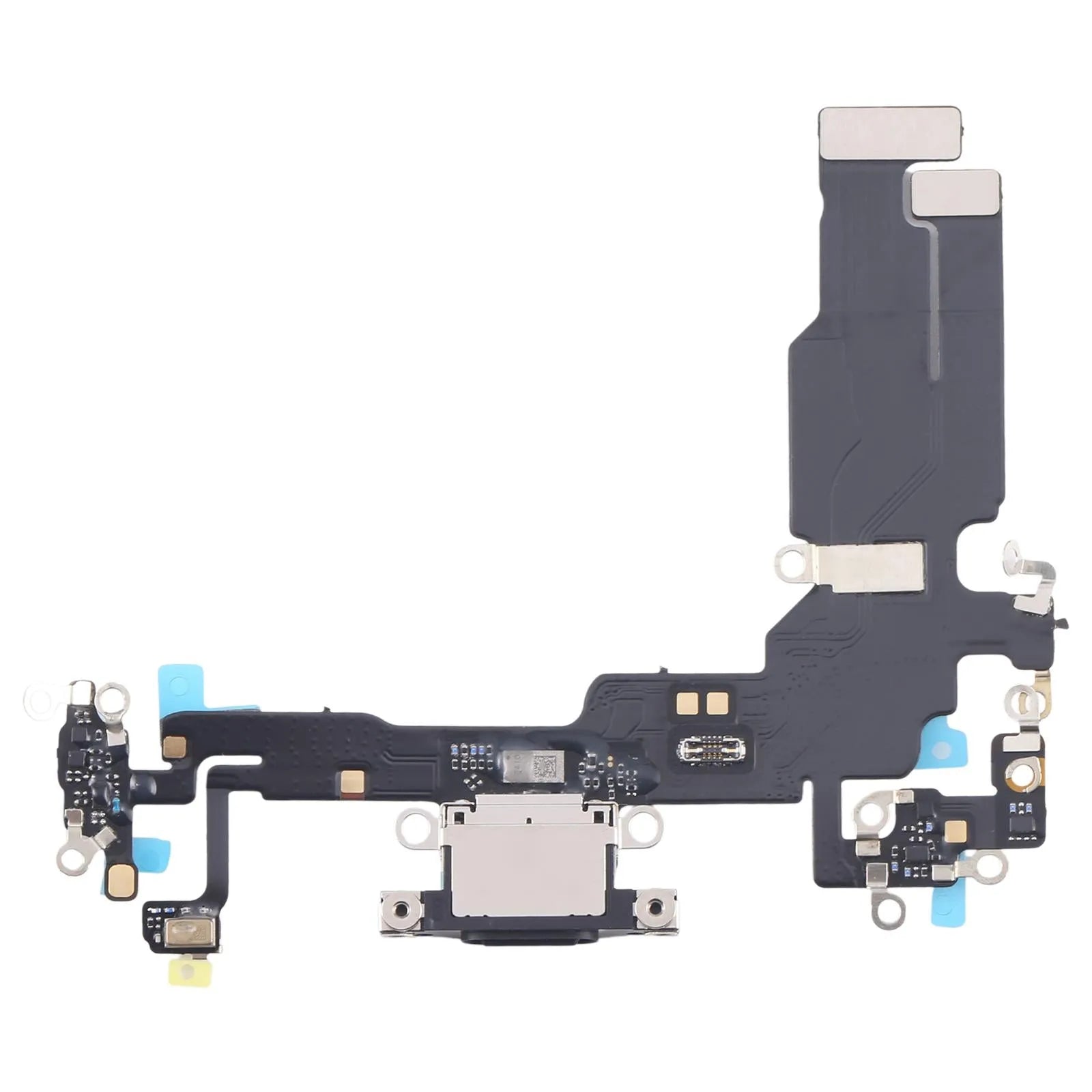 For Apple iPhone 15 Charging Port Flex Cable Replacement - Black