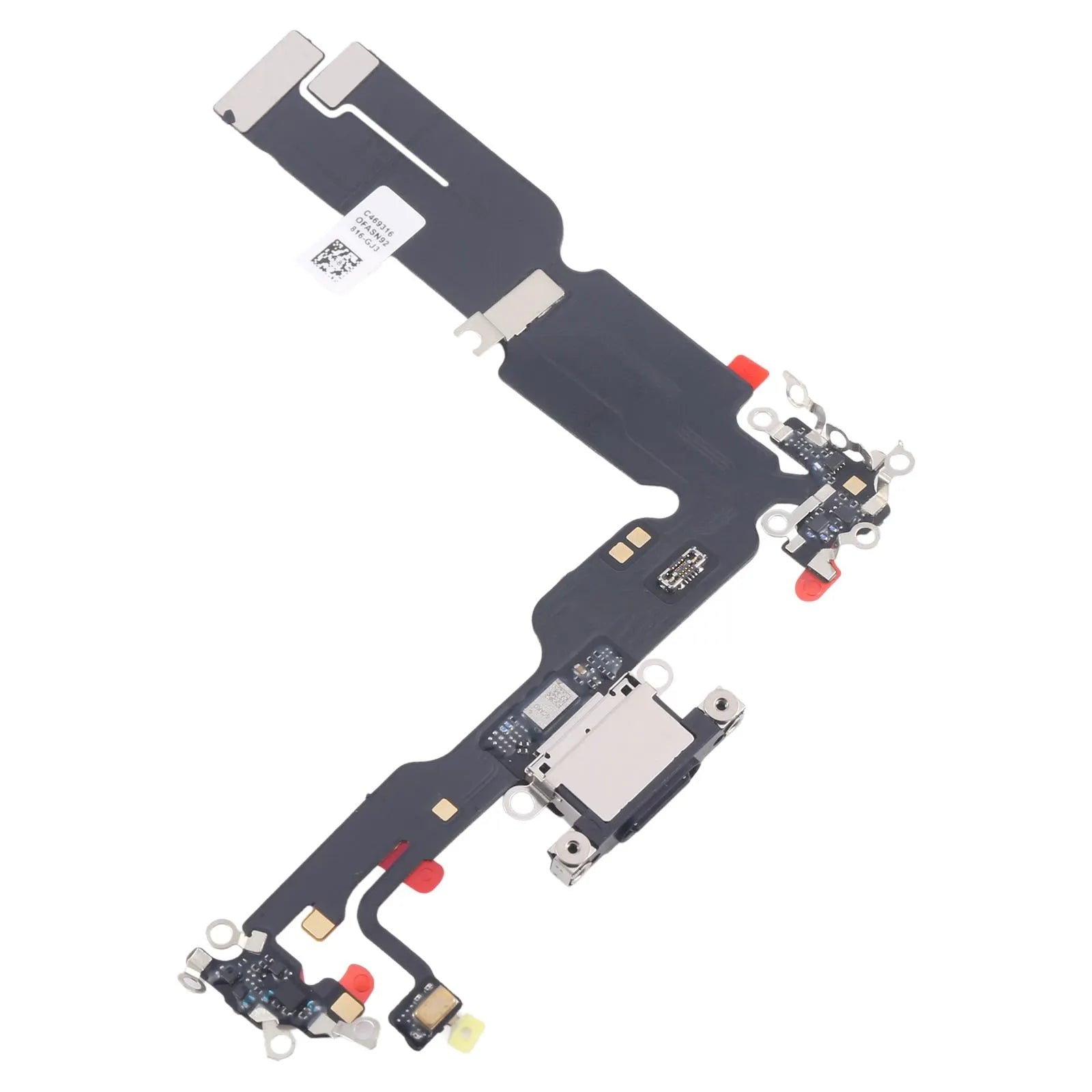For Apple iPhone 15 Plus Charging Port Flex Cable Replacement - Black