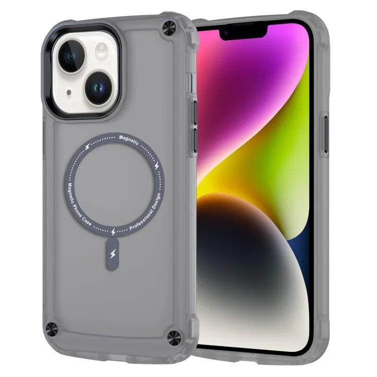 For Apple iPhone 15 Plus Shockproof Bumber Magsafe Case Black