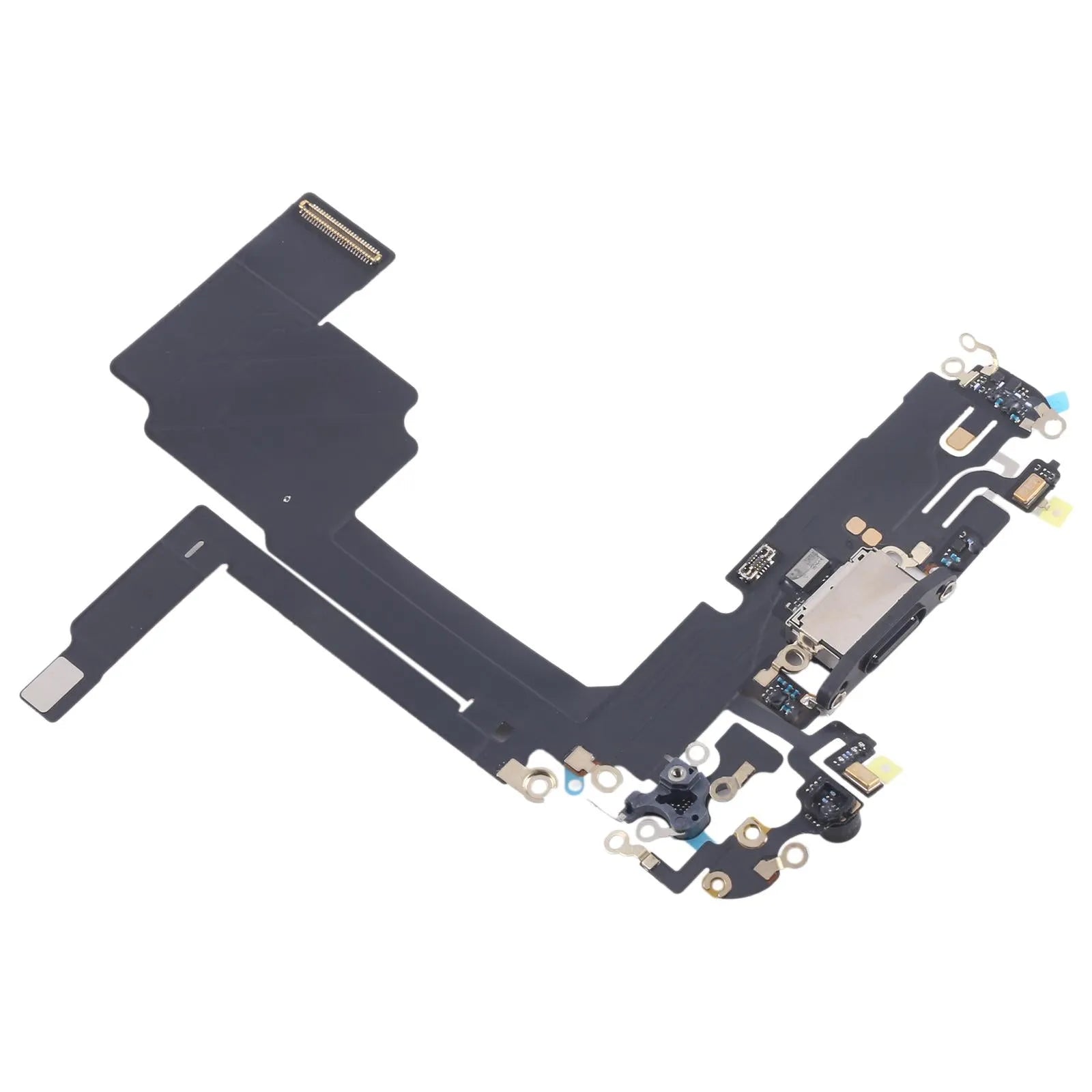 For Apple iPhone 15 Pro Charging Port Flex Cable Replacement - Black