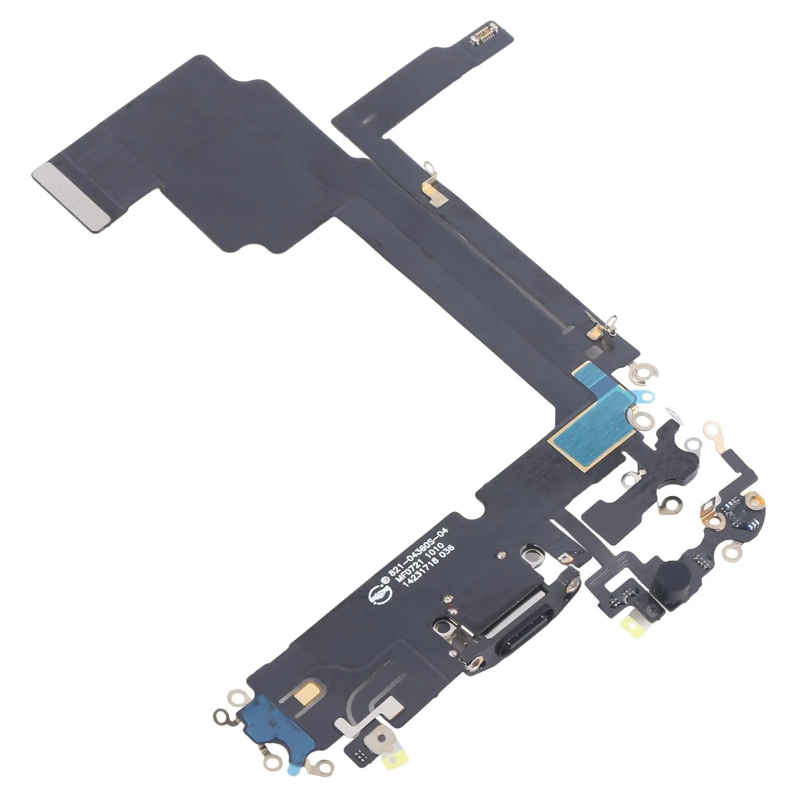 For Apple iPhone 15 Pro Max Charging Port Flex Cable Replacement - Black