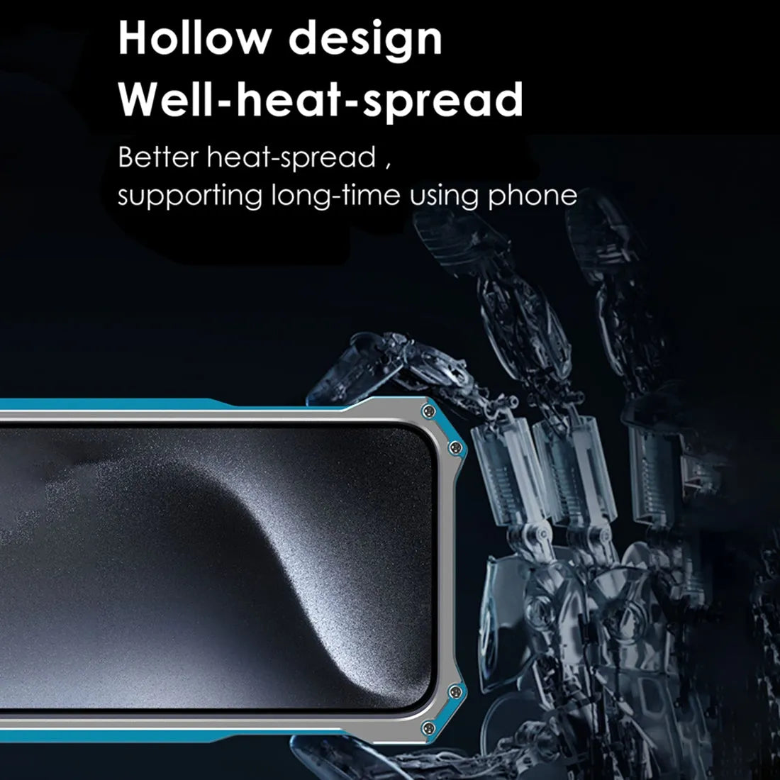 For Apple iPhone 15 Pro Max R-JUST Shockproof Armor Metal Protective Case Black