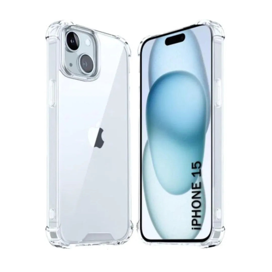 For Apple iPhone 15 Shockproof Transparent Gel Case
