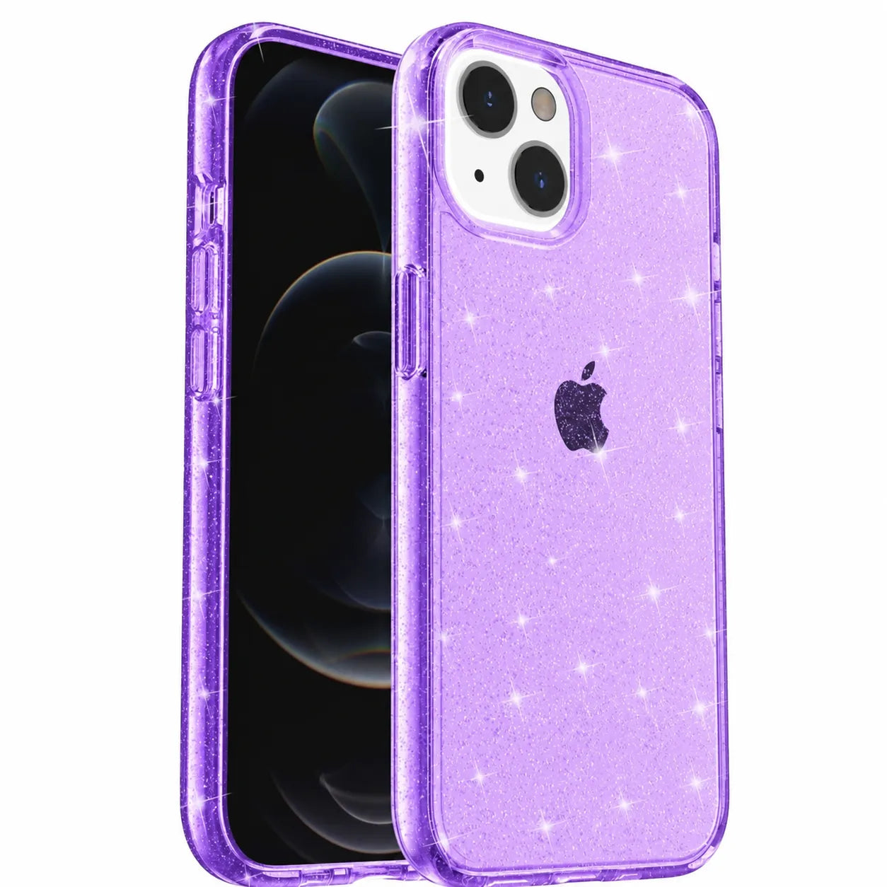 For Apple iPhone 15 Terminator Axis Design Case Glitter Purple