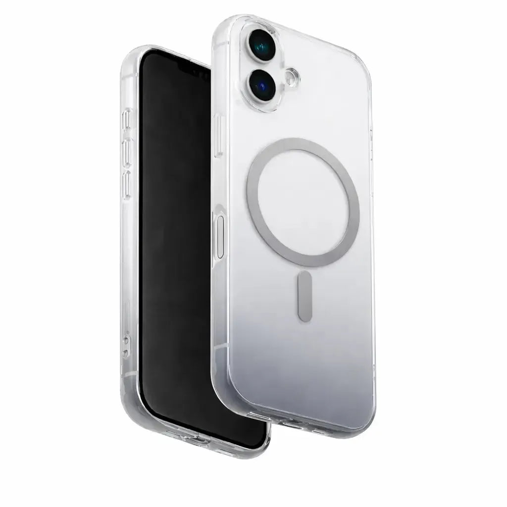 For Apple iPhone 16 Dual Shade Magsafe Magnetic Hard Case Black