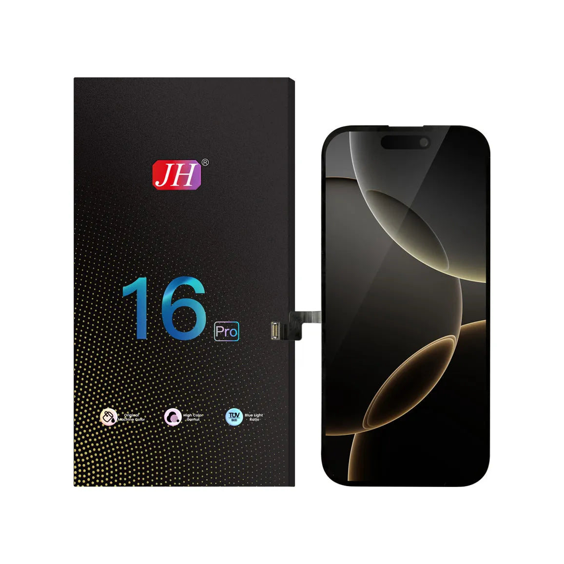 For Apple iPhone 16 Pro LCD Screen Replacement JH FHD - Black
