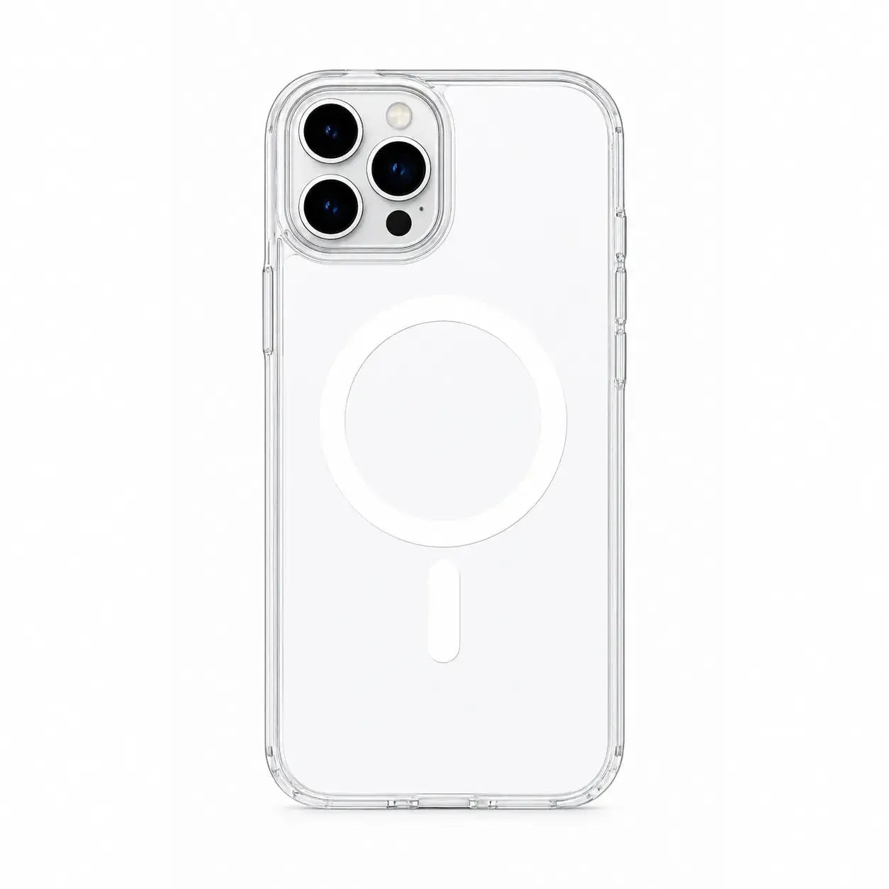 For Apple iPhone 16 Pro Max Glossy Magsafe Magnetic Case White