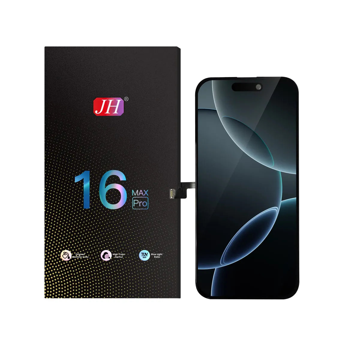 For Apple iPhone 16 Pro Max LCD Screen Replacement JH FHD - Black