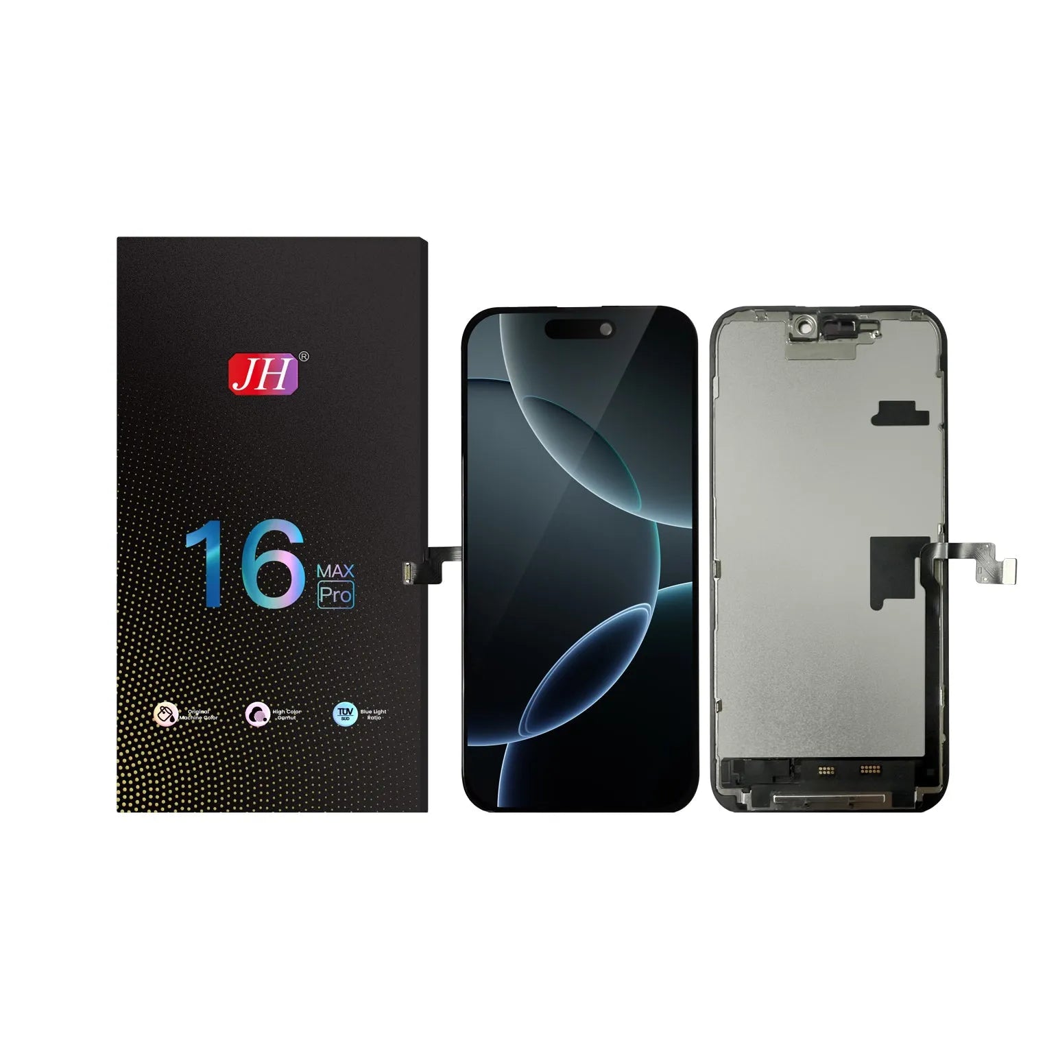 For Apple iPhone 16 Pro Max LCD Screen Replacement JH FHD - Black