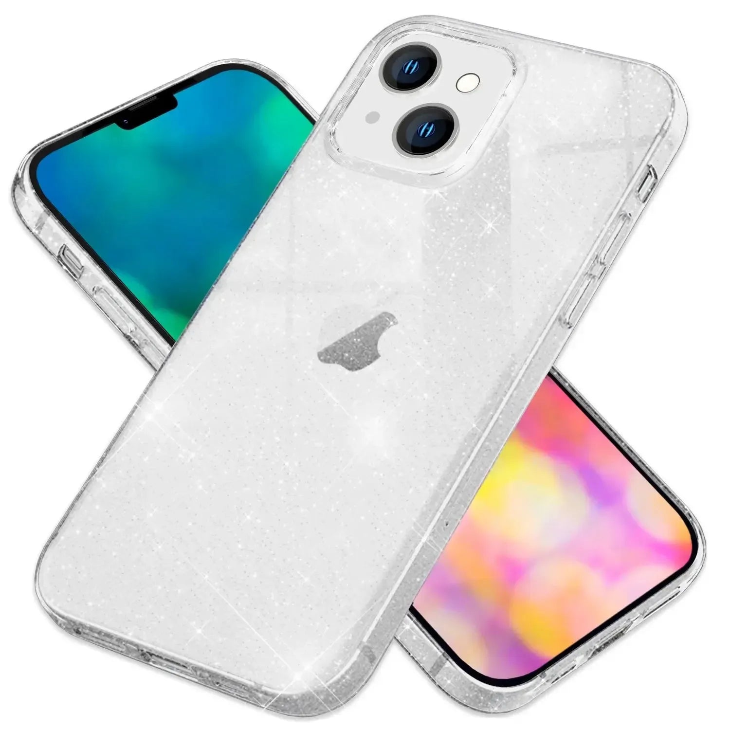 For Apple iPhone 16 Pro Max Terminator Axis Design Case Glitter Clear