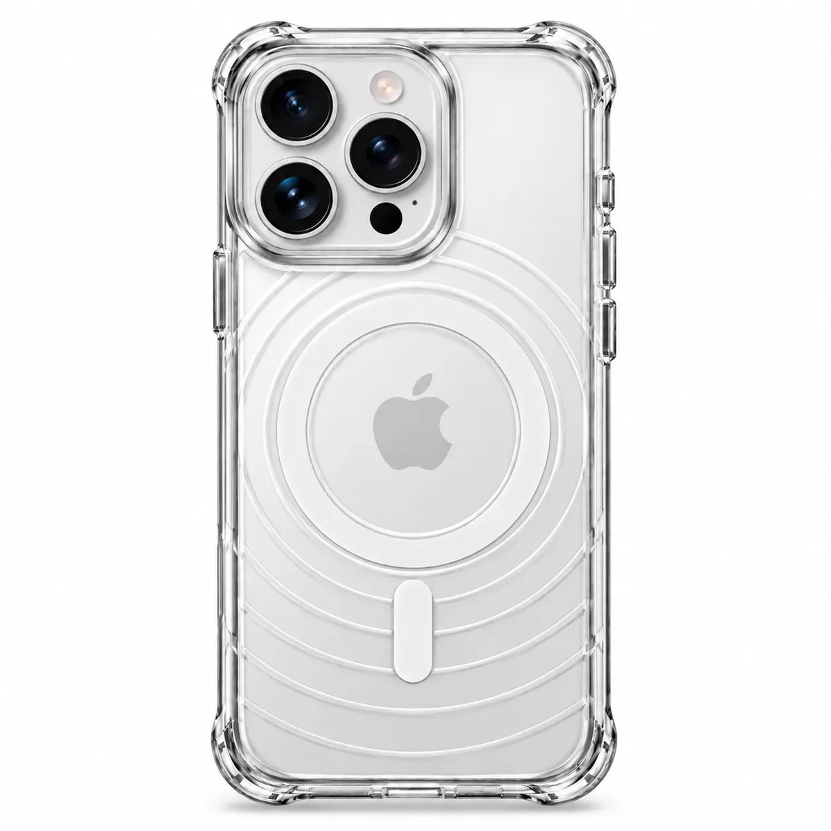 For Apple iPhone 16 Pro Wave Series Clear Magsafe White