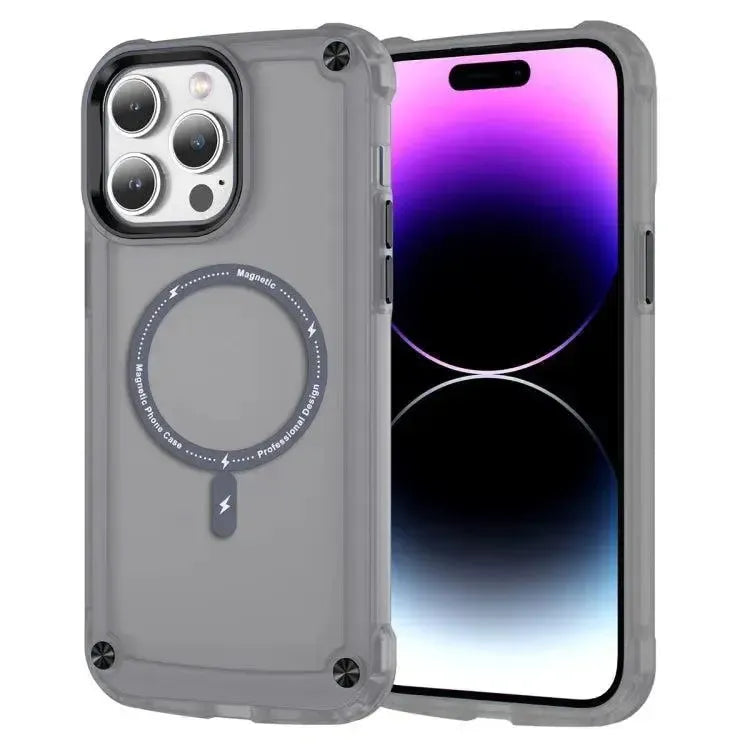For Apple iPhone 16 Pro Shockproof Bumber Magsafe Case Black