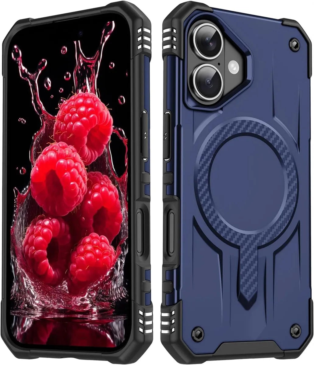 For Apple iPhone 16 Pro Starship Magsafe Magnetic Case Blue