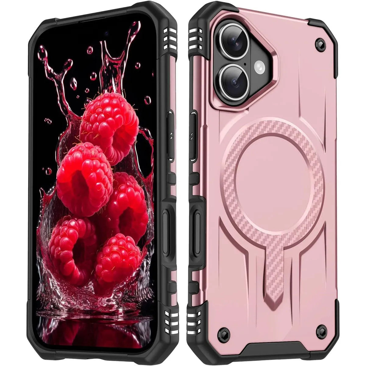 For Apple iPhone 16 Starship Magsafe Magnetic Case Rose Gold