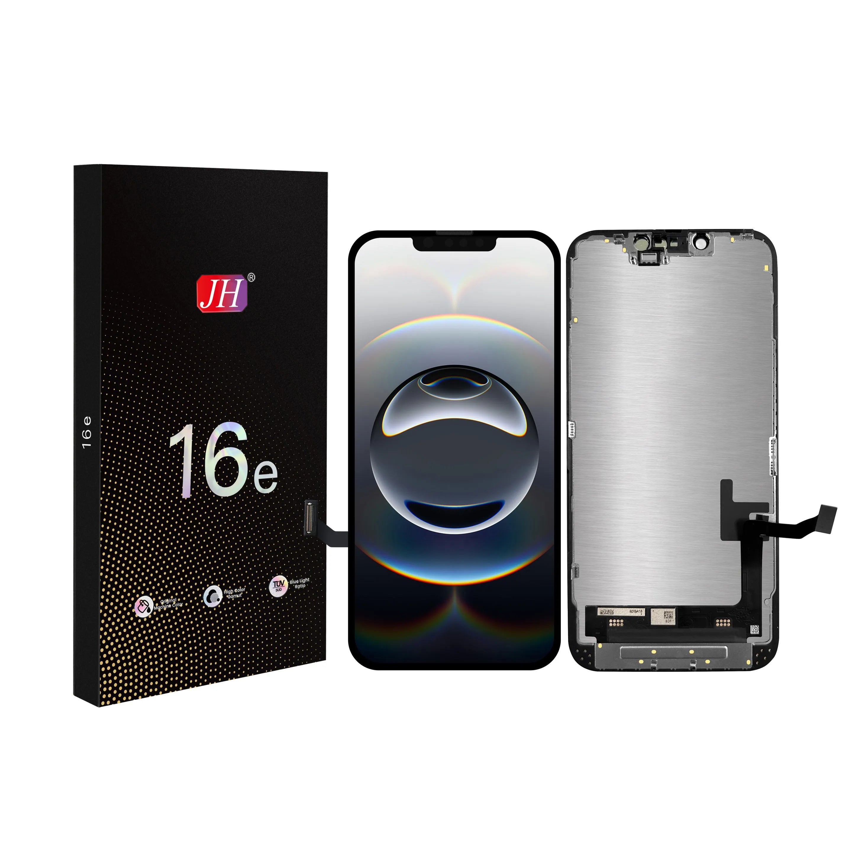 For Apple iPhone 16e LCD Screen Replacement JH FHD - Black