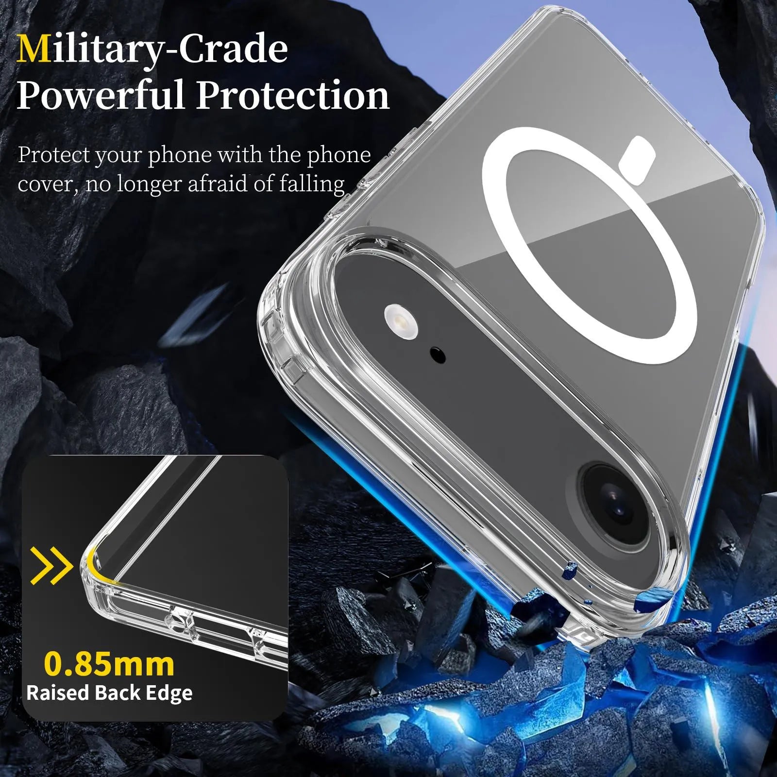 For Apple iPhone 17 Air Terminator Magsafe Symmetry Design Case Transparent