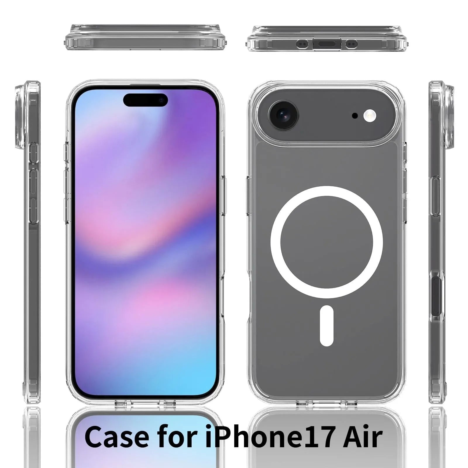 For Apple iPhone 17 Air Terminator Magsafe Symmetry Design Case Transparent