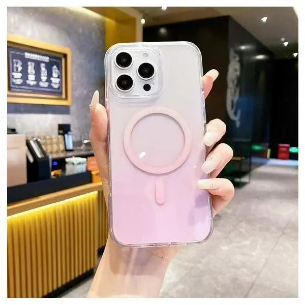 For Apple iPhone 17 Dual Shade Magsafe Magnetic Hard Case Pink