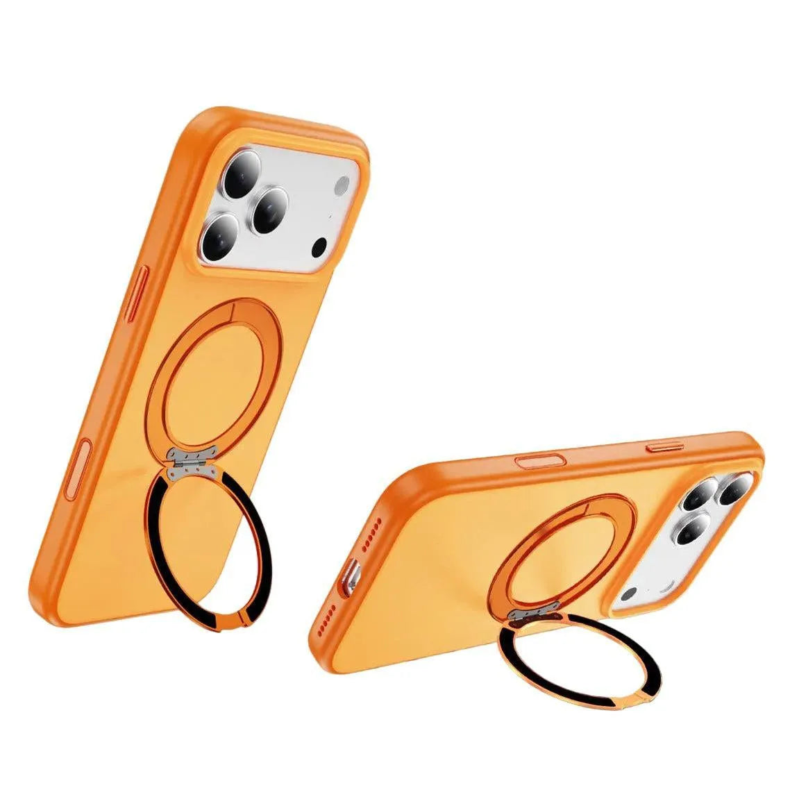 For Apple iPhone 17 Pro Dual Shade Silicon Nova Magsafe Ring Case Orange