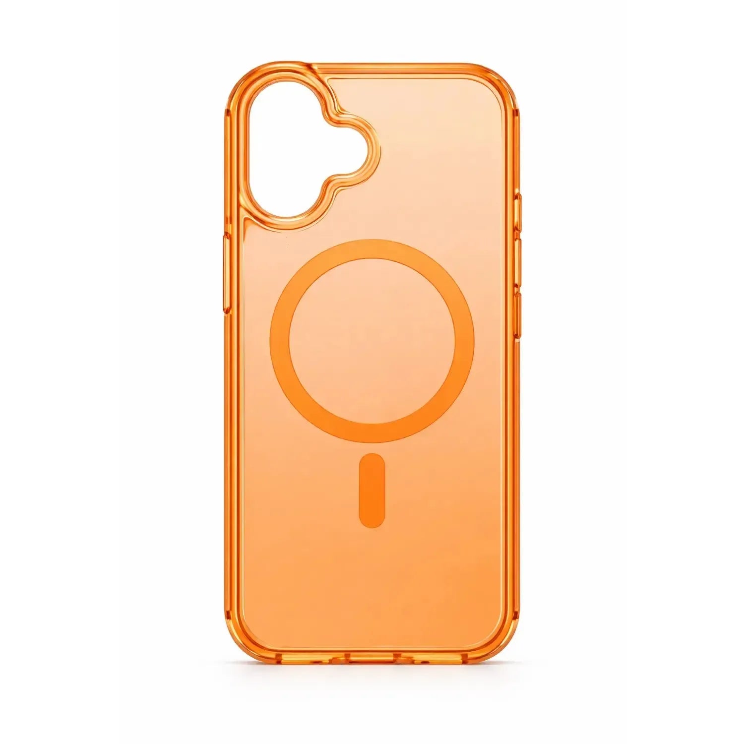 For Apple iPhone 17 Glossy Magsafe Magnetic Case Orange
