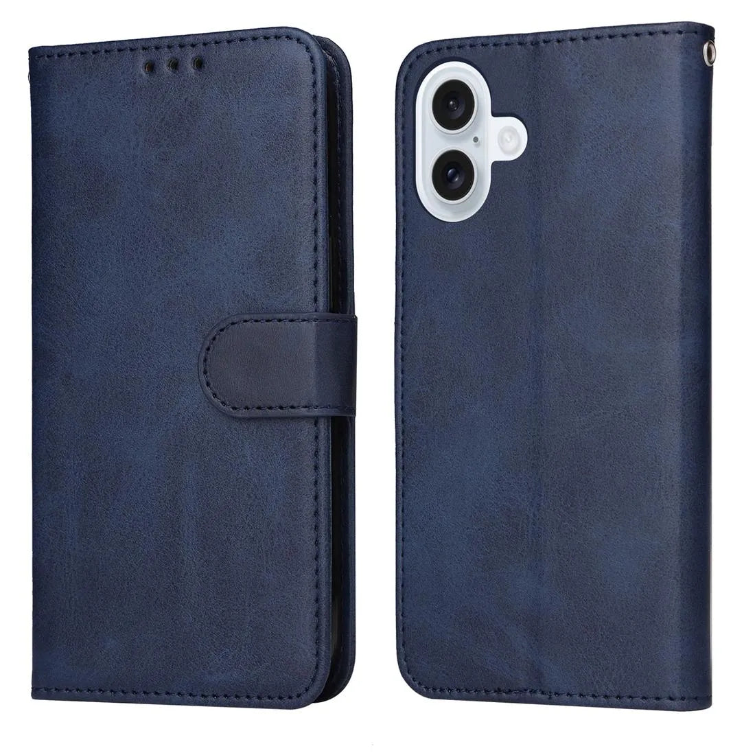 For Apple iPhone 17 Premium Aokus Wallet Case Blue