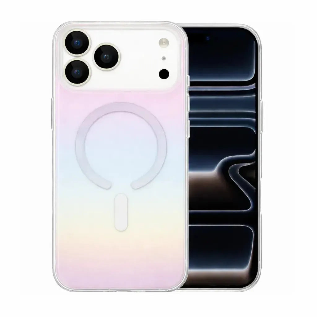 For Apple iPhone 17 Pro Dual Shade Magsafe Magnetic Hard Case Rainbow