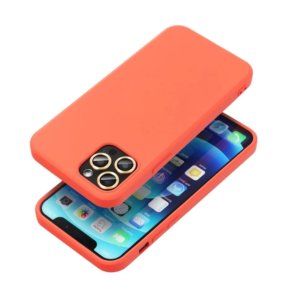 For Apple iPhone 17 Pro Elegant Liquid Silicon Case Peach