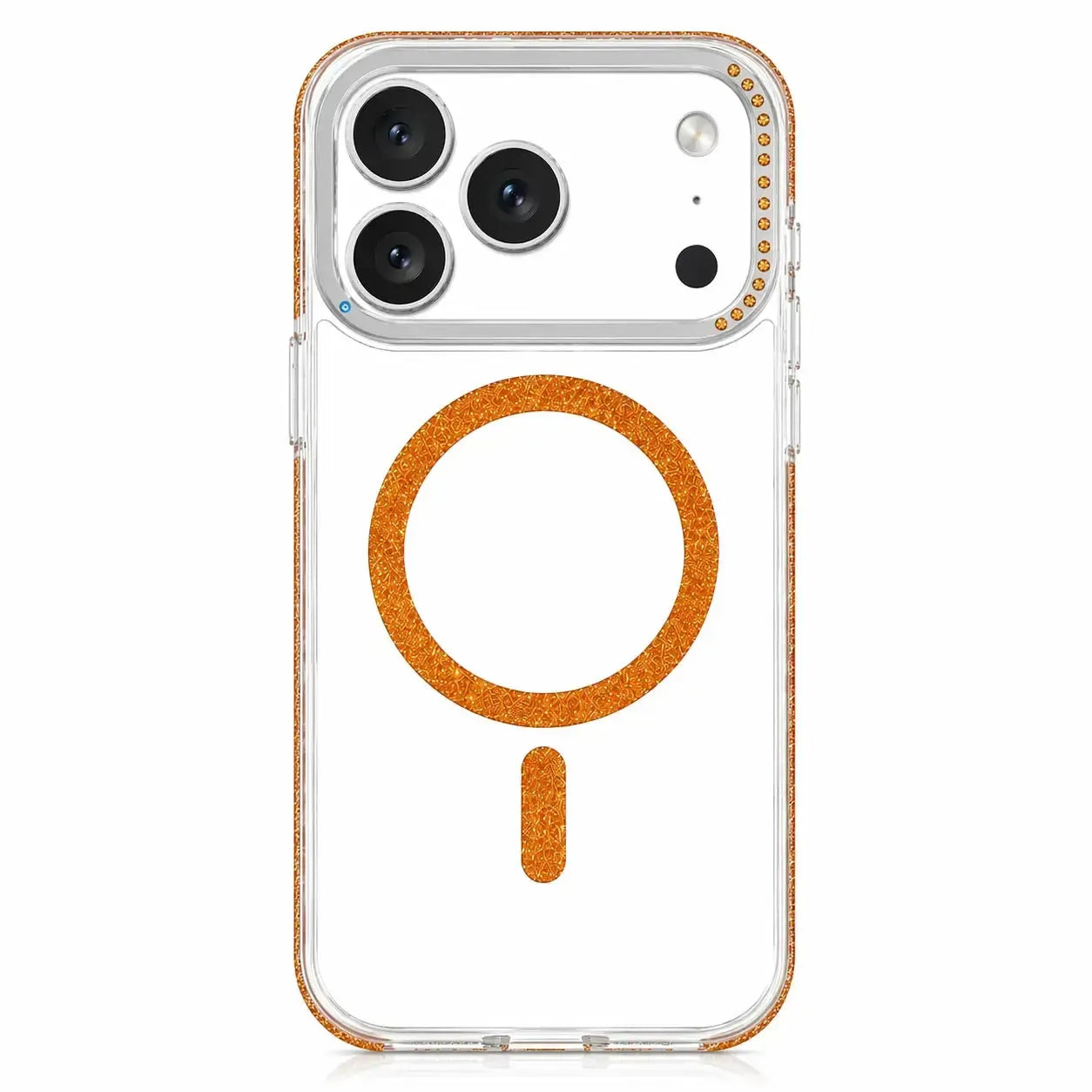 For Apple iPhone 17 Pro Magsafe Diamond Case Orange