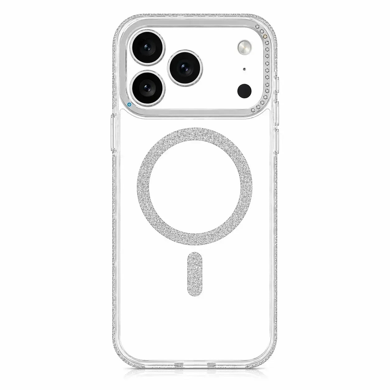 For Apple iPhone 17 Pro Magsafe Diamond Case Silver