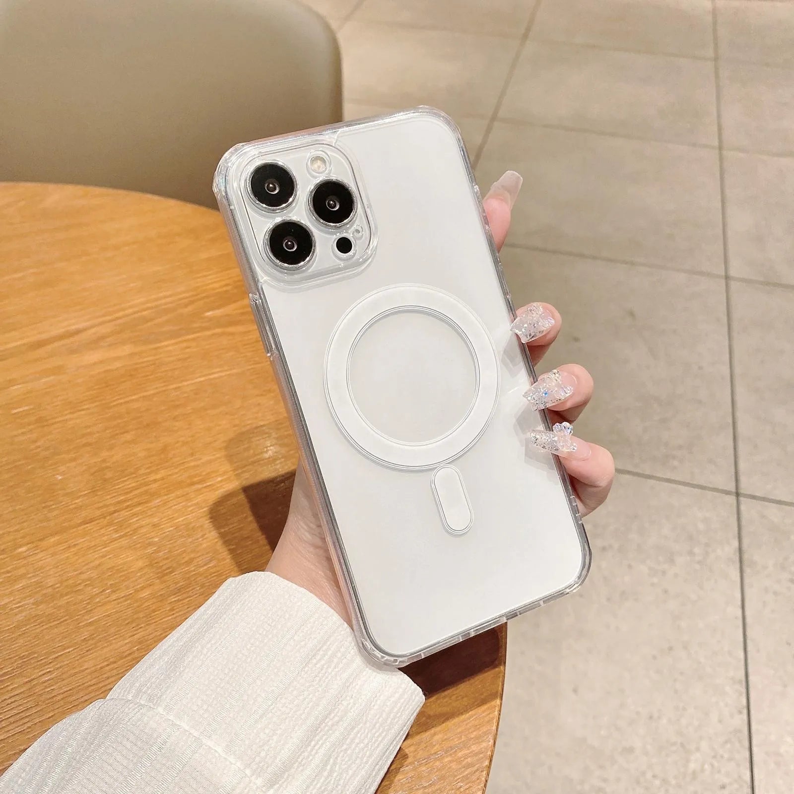 For Apple iPhone 17 Pro Magsafe Magnetic Crystal Clear Case