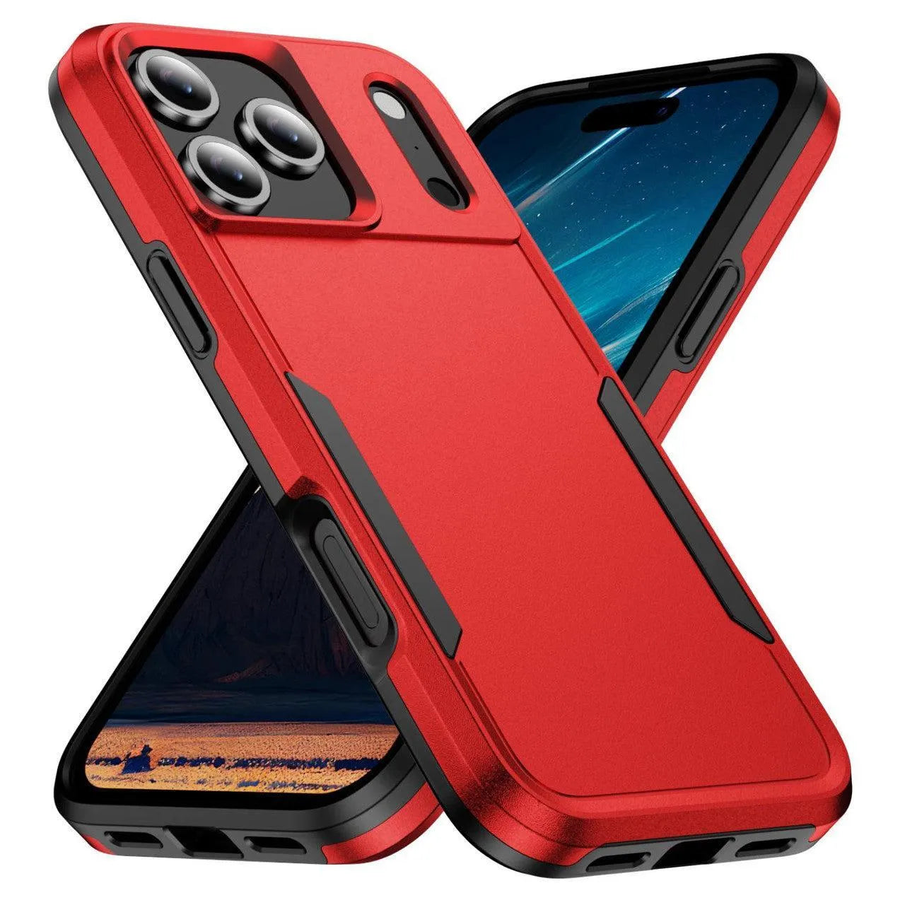 For Apple iPhone 17 Pro Max Axis Exploiter Case Red
