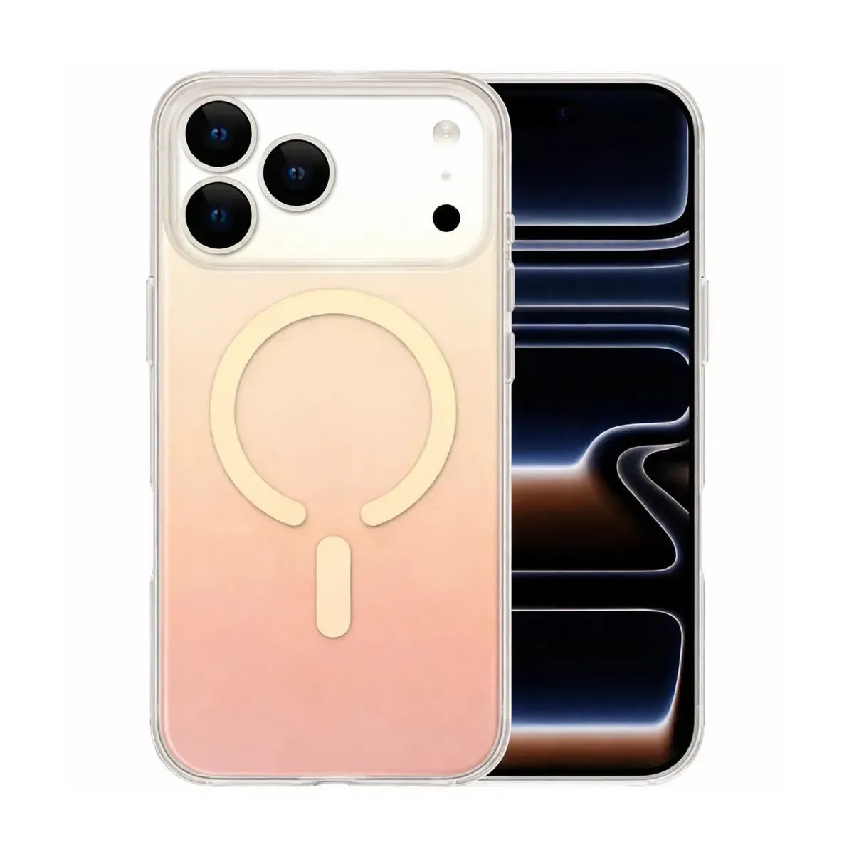 For Apple iPhone 17 Pro Max Dual Shade Magsafe Magnetic Hard Case Gold