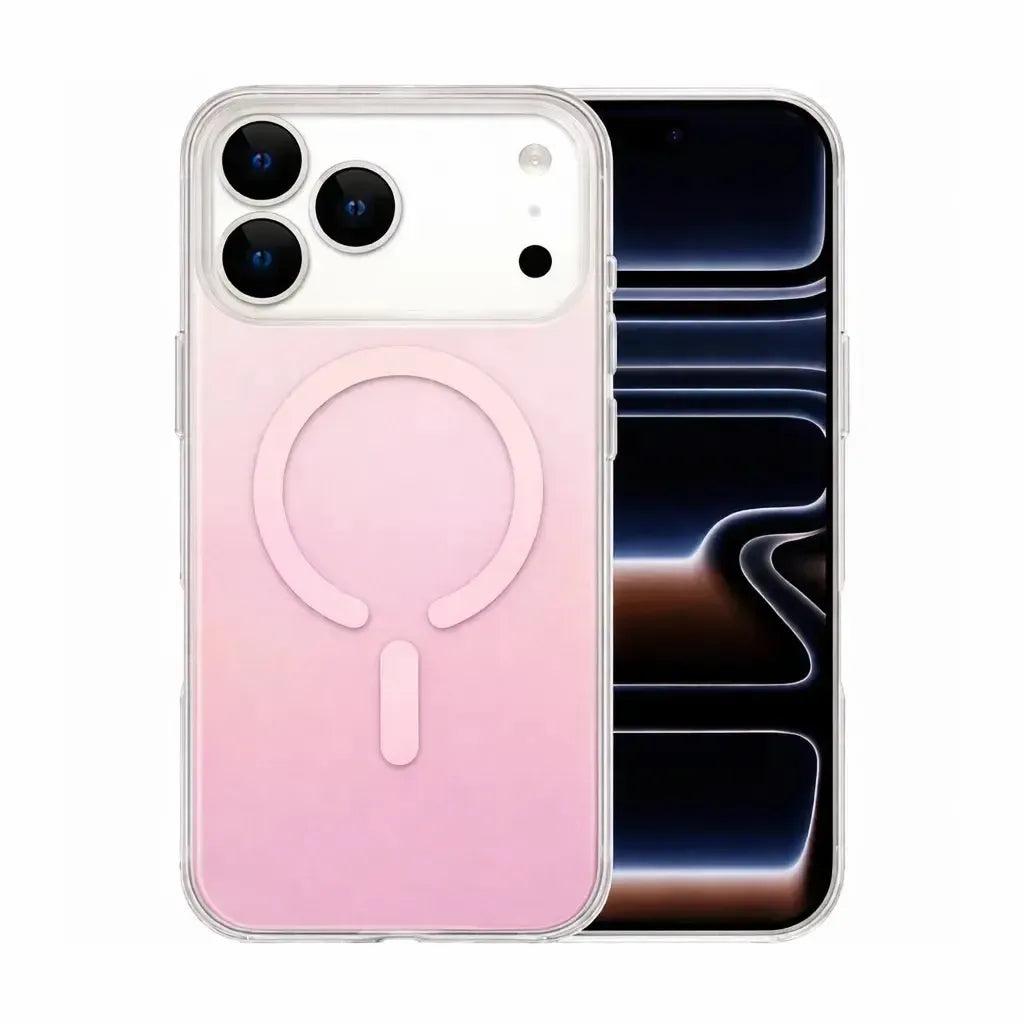 For Apple iPhone 17 Pro Max Dual Shade Magsafe Magnetic Hard Case Pink