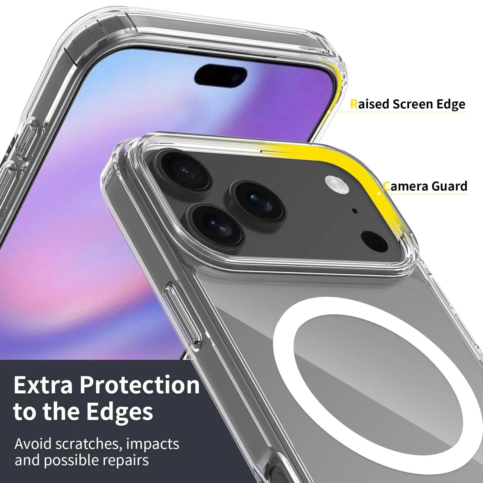 For Apple iPhone 17 Pro Max Terminator Magsafe Symmetry Design Case Transparent