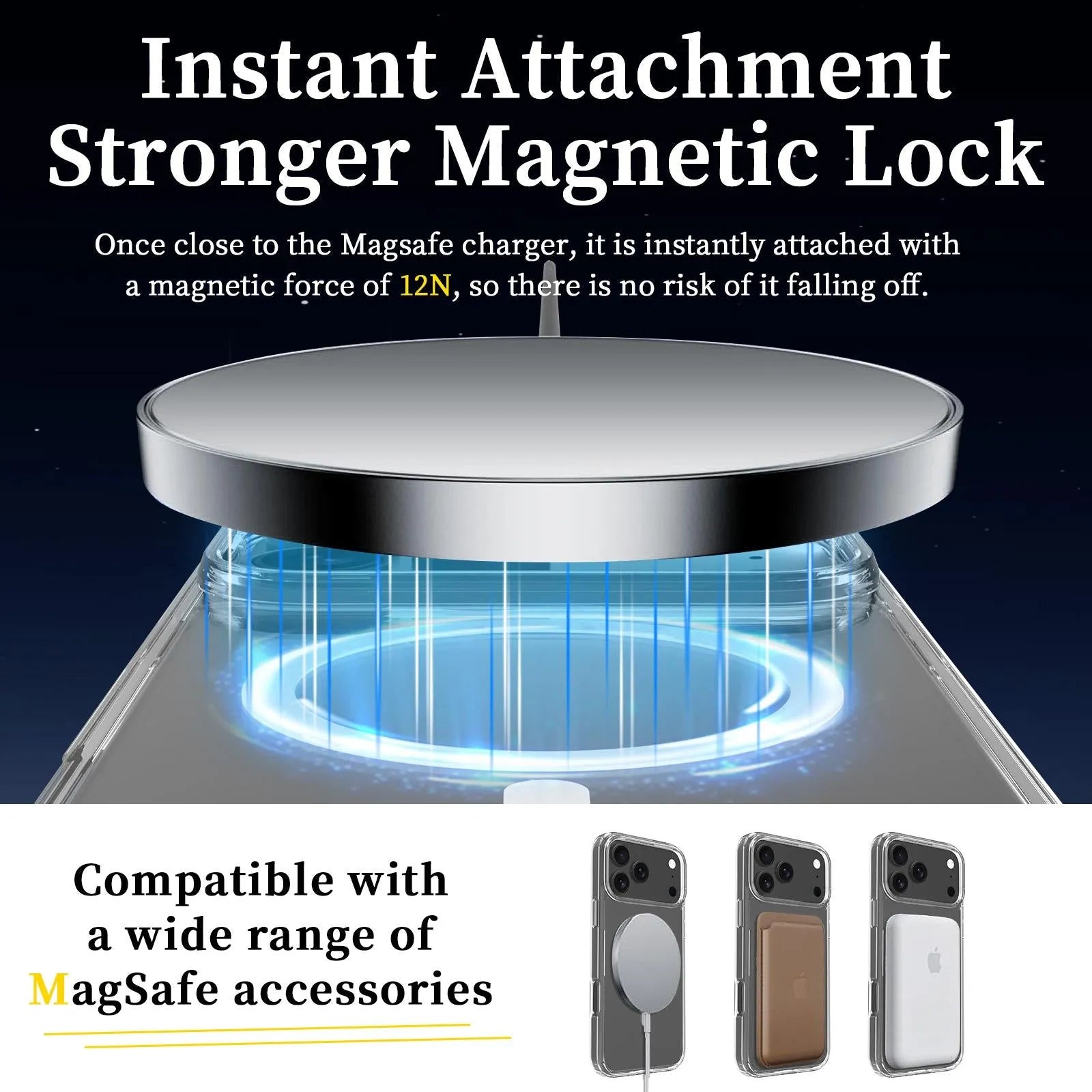 For Apple iPhone 17 Pro Max Terminator Magsafe Symmetry Design Case Transparent