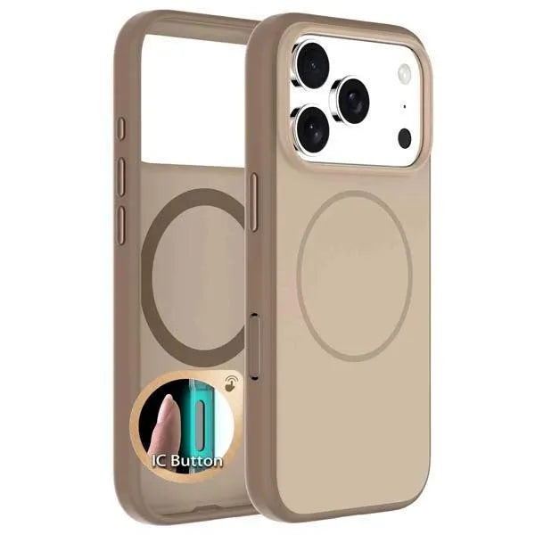 For Apple iPhone 17 Pro Premium Silicon Magsafe Case Gold