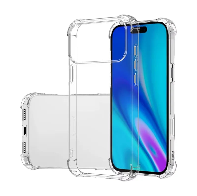 For Apple iPhone 17 Pro Shockproof Transparent Gel Case