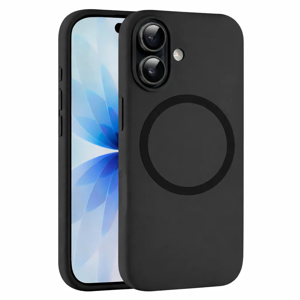 For Apple iPhone 17 Silicon Magsafe Case Black