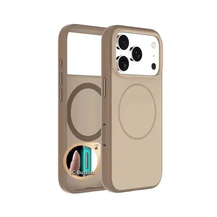 For Apple iPhone 17 Silicon Magsafe Case Gold
