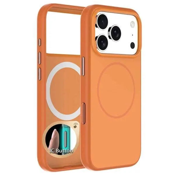 For Apple iPhone 17 Silicon Magsafe Case Orange