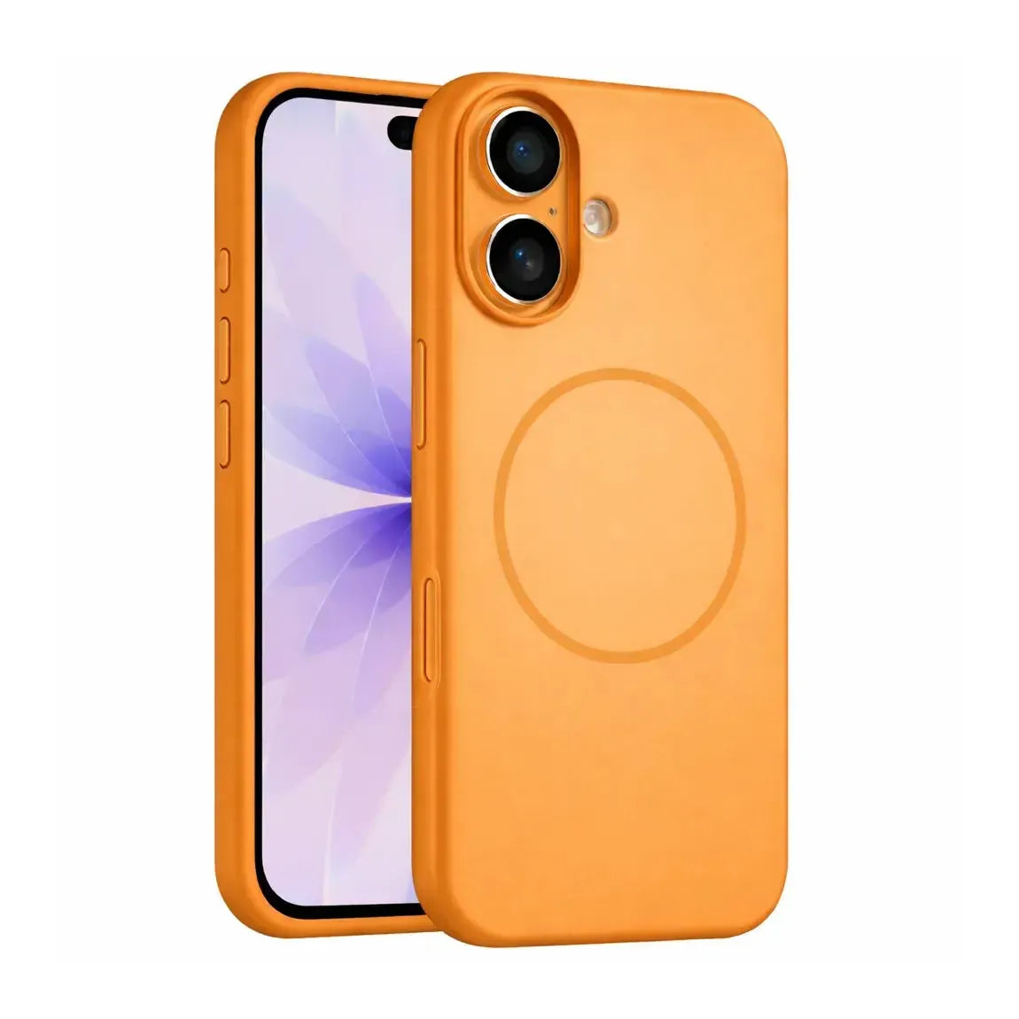 For Apple iPhone 17 Silicon Magsafe Case Orange